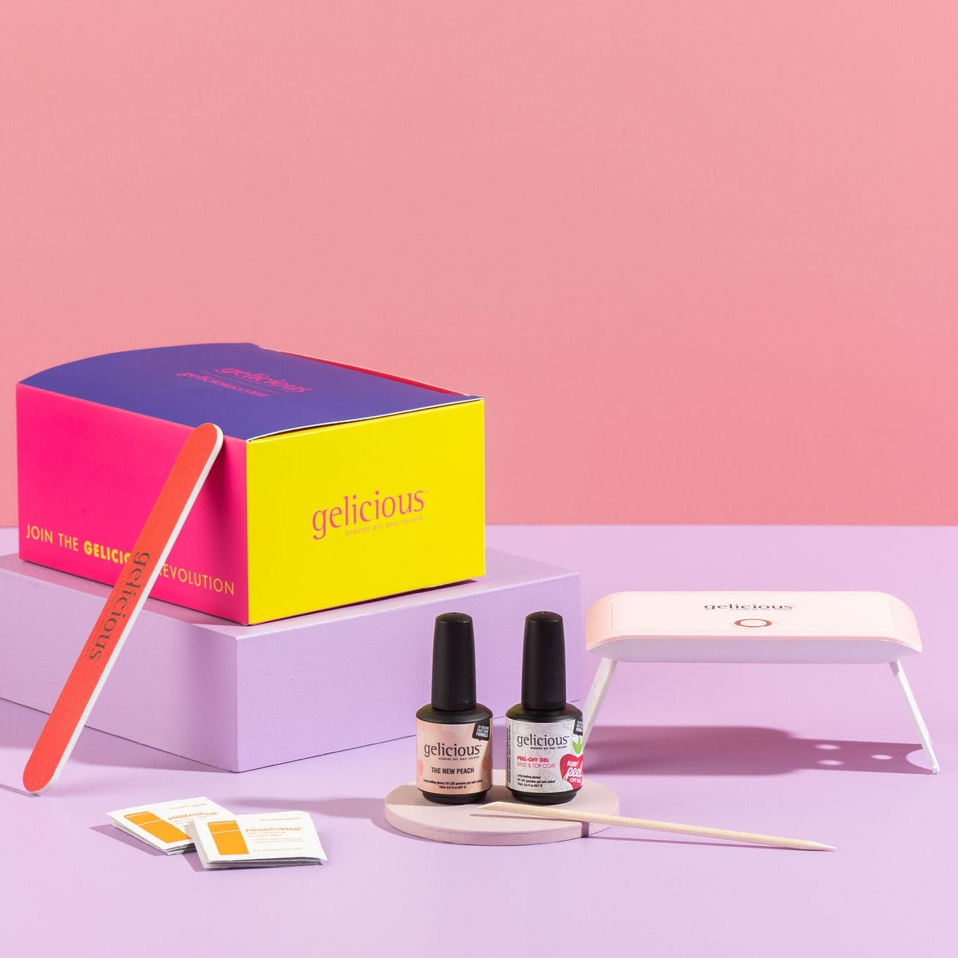 Gelicious Peel-Off Gel Nail Manicure Travel Kit