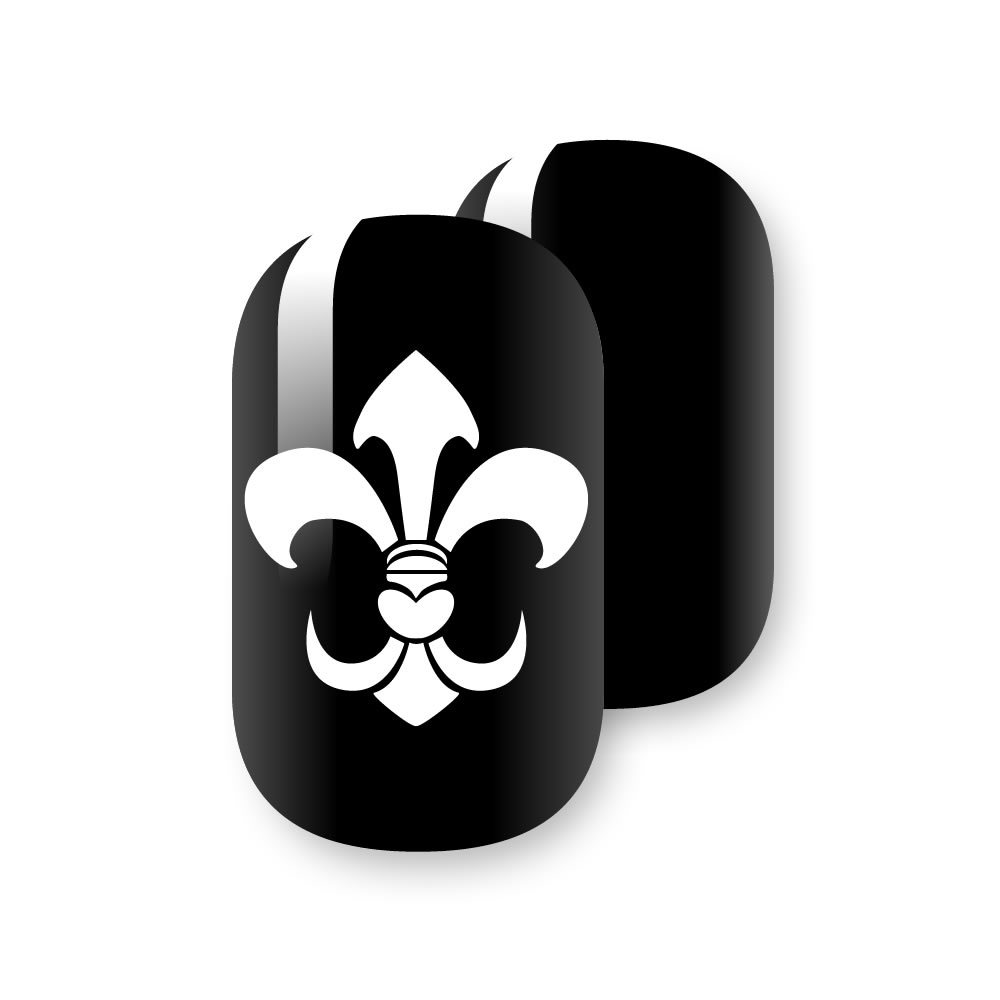 Gelicious Nail Wraps Fleur De Lis