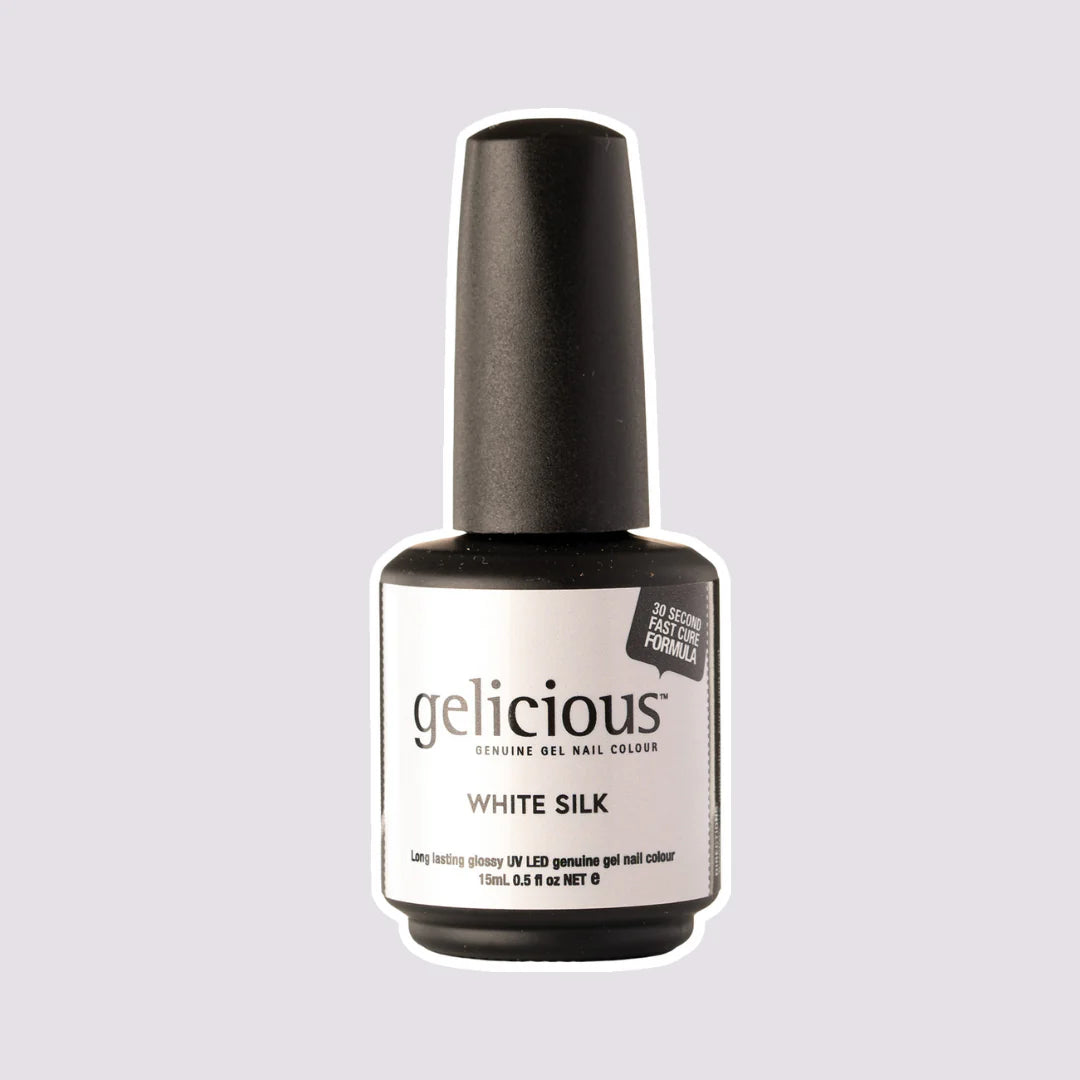 Gelicious White Silk Gel Nail Colour