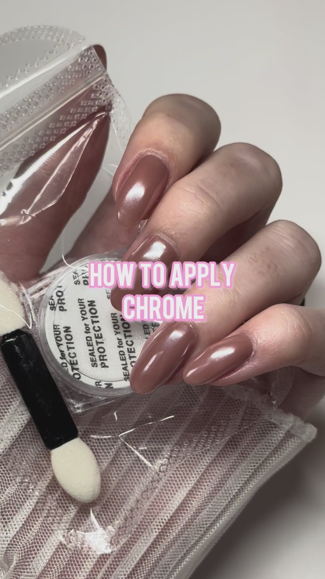 Gelicious-how to-apply-chrome-gel-powder