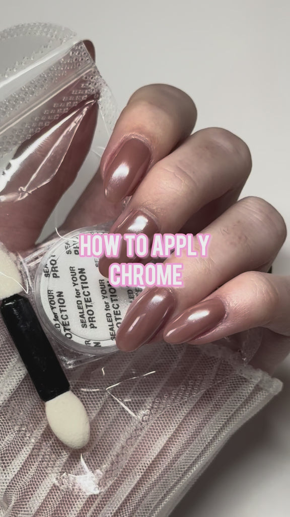 Gelicious-how to-apply-chrome-gel-powder