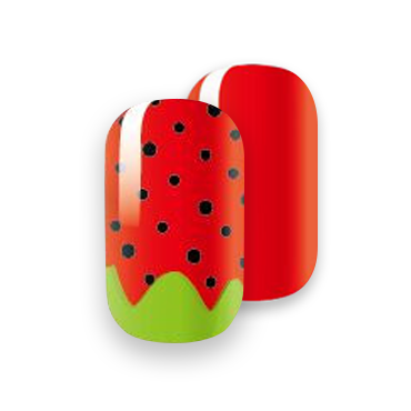 Gelicious Nail Wraps Strawberry Jam